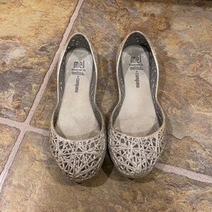 Barely worn mini Melissa slip ons